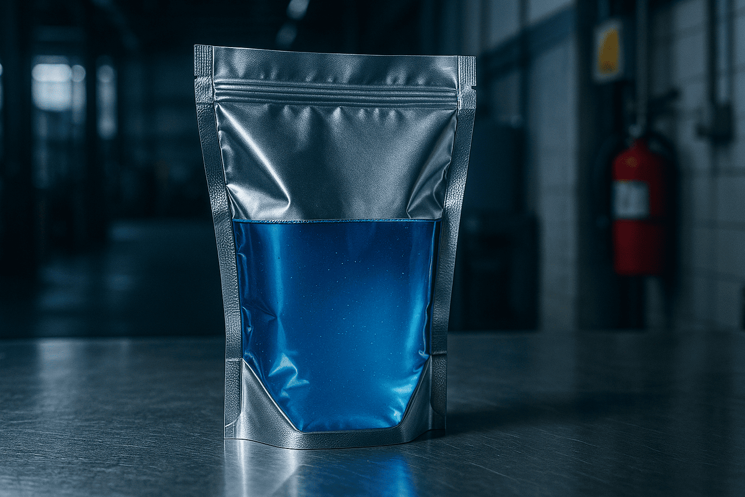 Chemical pouch for industrial use Industrial chemical stand up pouch