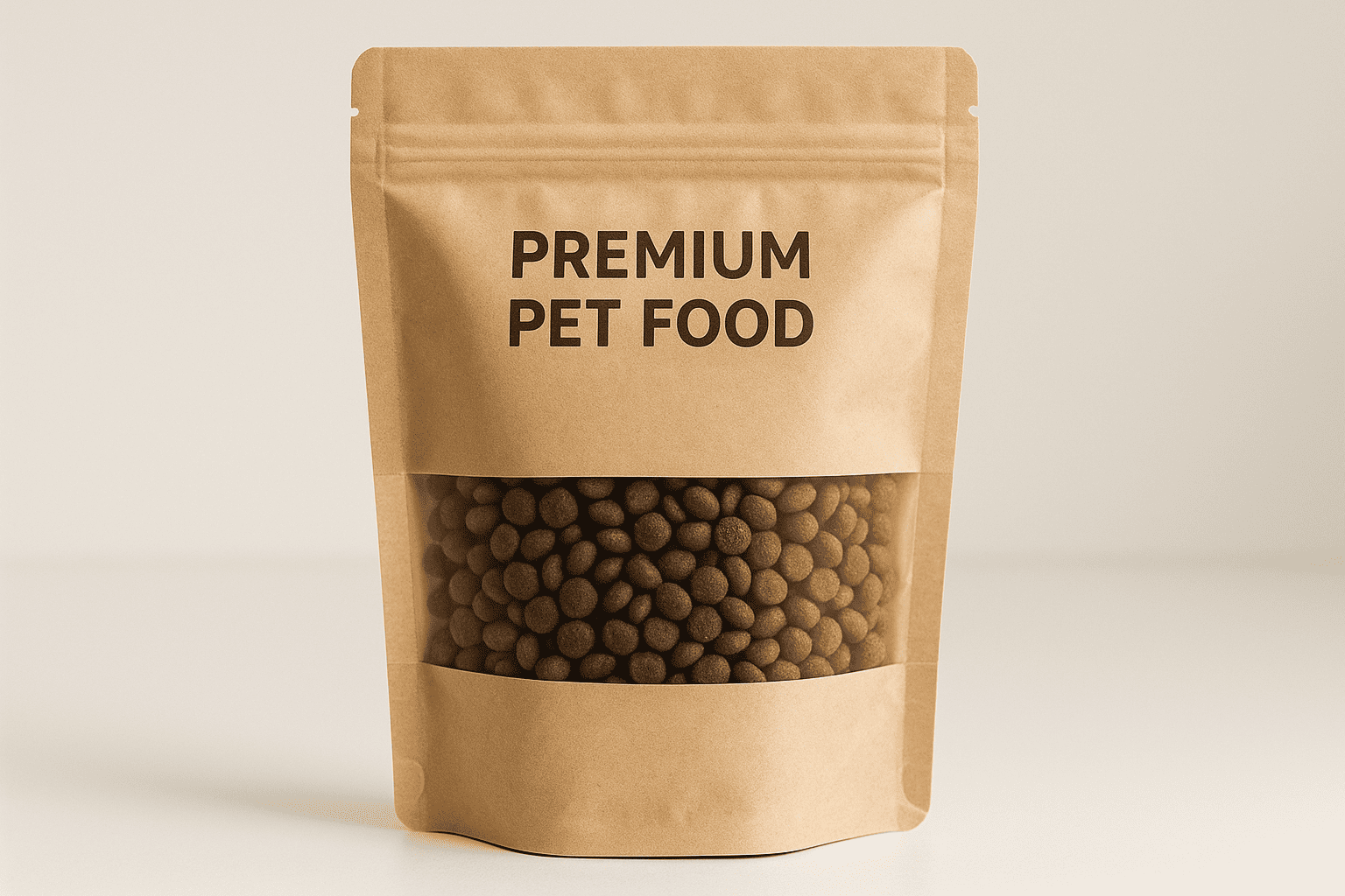 Pet food pouch with transparent window Pet food stand up pouch with window