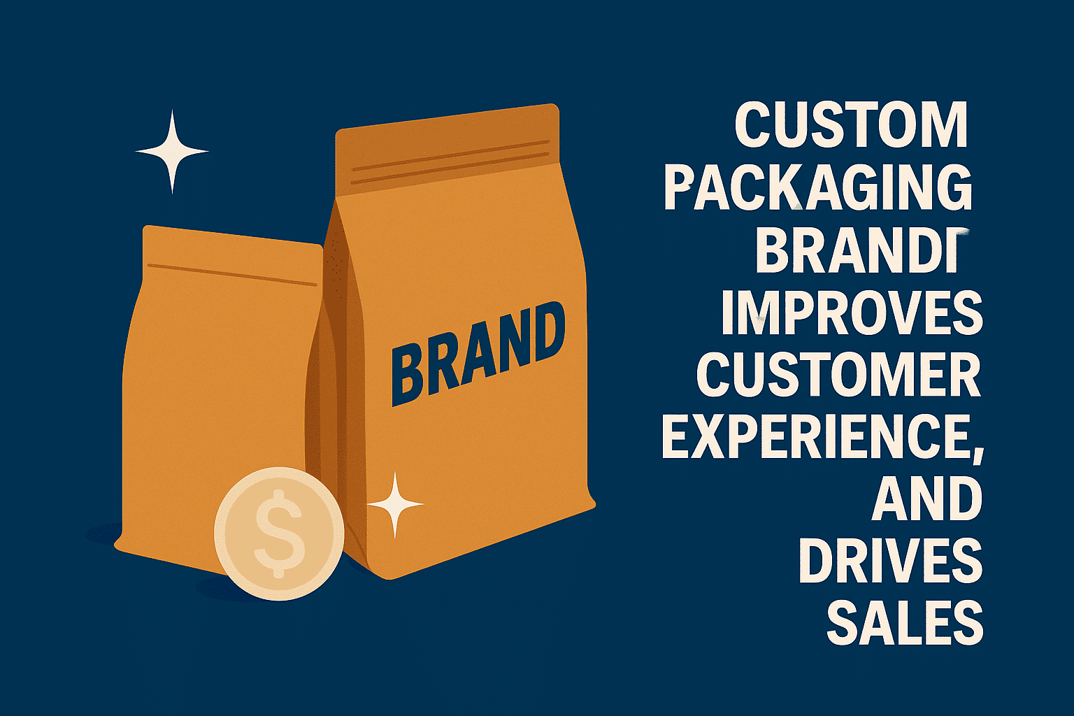 Custom Packaging Benefits custom branded packaging bags increase sales