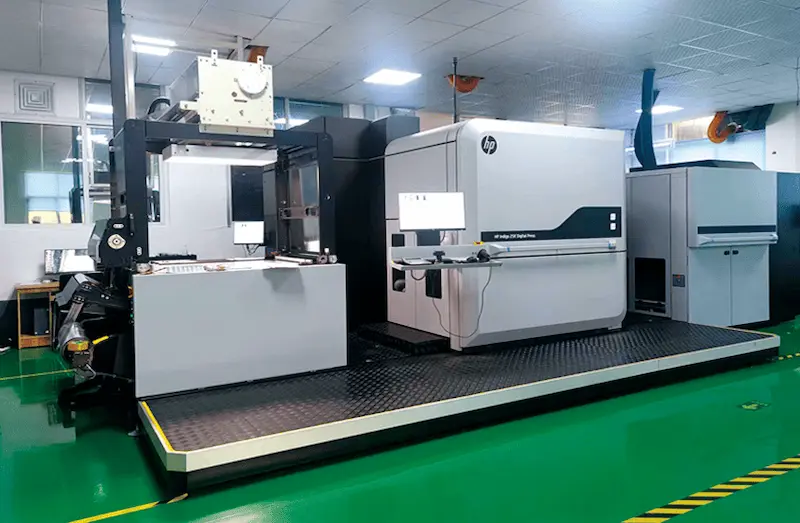 HP Indigo digital printing machine inside PackagingBest